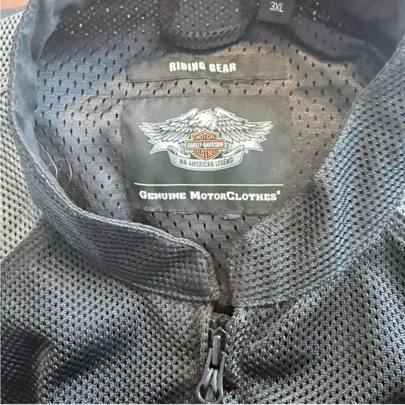 Harley-Davidson Men's Black and Gray Mesh Performance Jacket 3XL - Picture 7 of 8